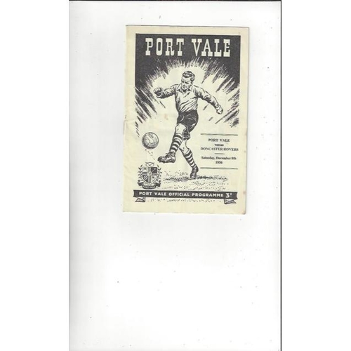 1956/57 Port Vale v Doncaster Rovers Football Programme