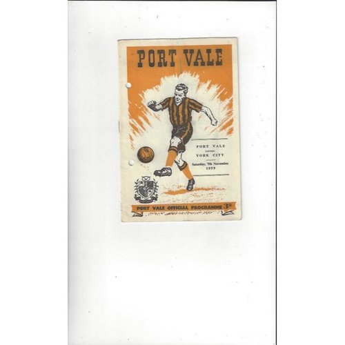 Port Vale Home Football Programmes
