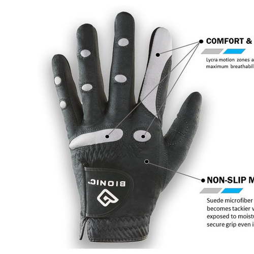 LADIES BIONIC "AQUAGRIP" GOLF GLOVES (Right Hand)