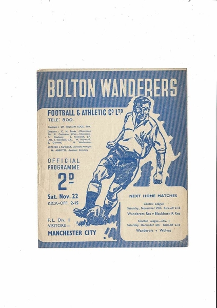 Many Football Programmes listed today