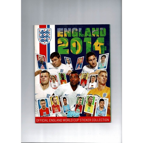 2014 Topps England Sticker Album - Complete
