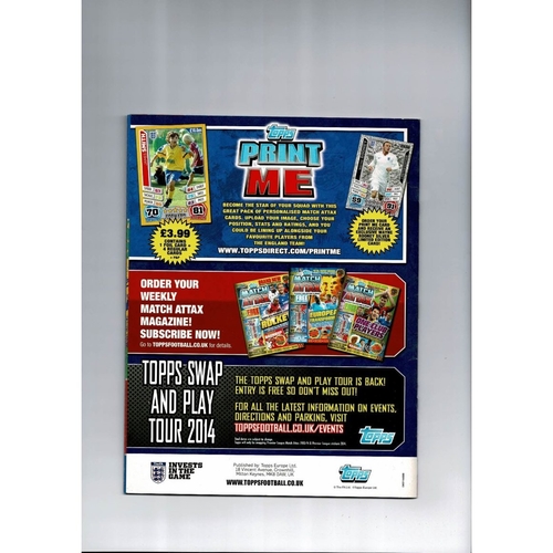 2014 Topps England Sticker Album - Complete