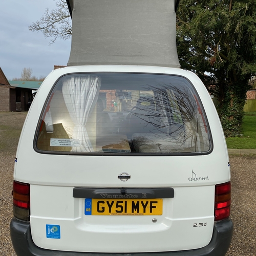 JC Leisure Dorma Camper Van 2 Berth Nissan Vanette E 2001 (51)reg 2.3 Diesel 59k miles