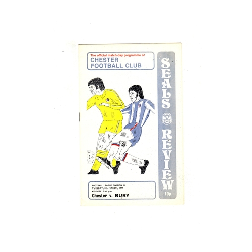 Bury Away Football Programmes