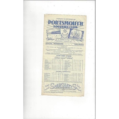 Portsmouth Home Football Programmes