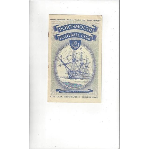 Portsmouth Home Football Programmes