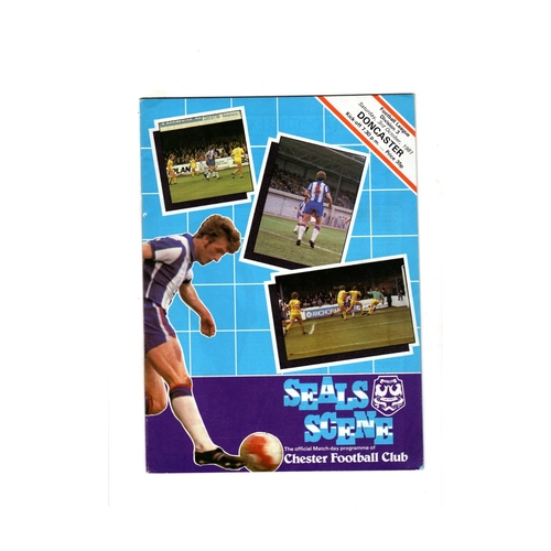 Chester City Home Football Programmes