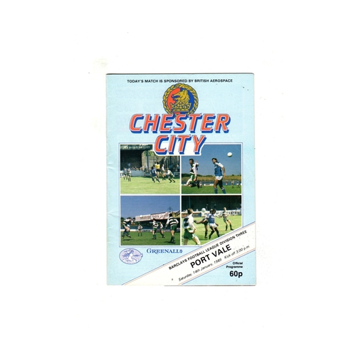 Port Vale Away Football Programmes