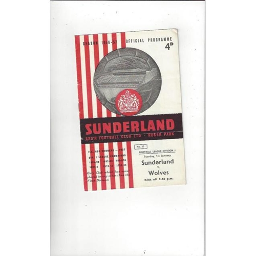 Sunderland Home Football Programmes