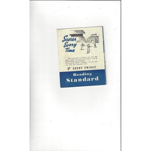 1958/59 Reading v Watford FA Cup Replay Football Programme