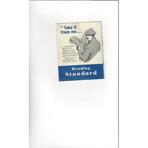 1959/60 Reading v Brentford Football Programme