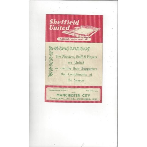Sheffield United Home Football Programmes