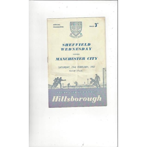 Sheffield Wednesday Home Football Programmes