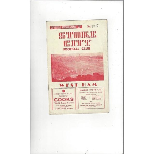 West Ham United Away Football Programmes