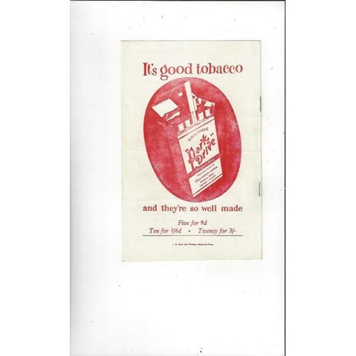 1957/58 Stoke City v Blackburn Rovers Football Programme