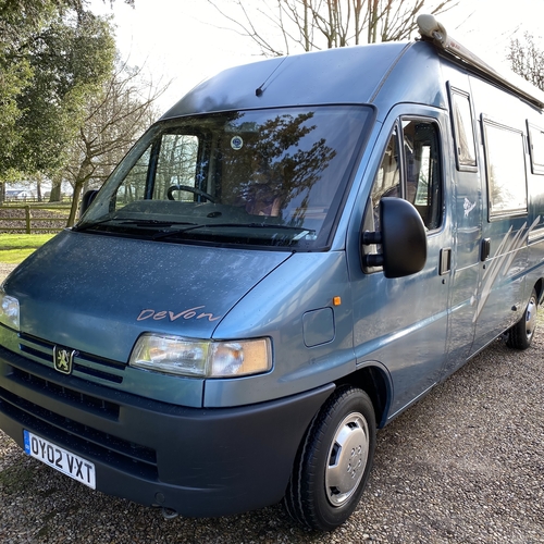 Devon Pasadena Camper Van 2 Berth 2002 Peugeot Boxer 2.5D 64288 Miles Big Spec