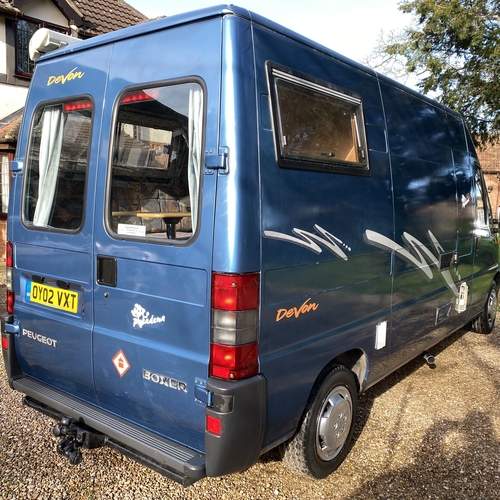 Devon Pasadena Camper Van 2 Berth 2002 Peugeot Boxer 2.5D 64288 Miles Big Spec