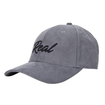 Grey/Black Suede Cap