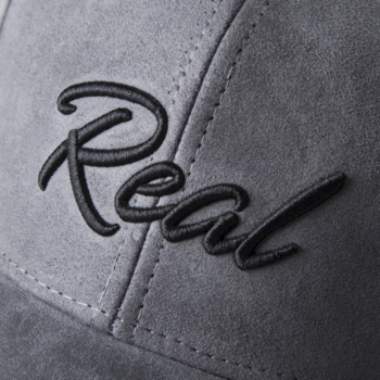 Grey/Black Suede Cap