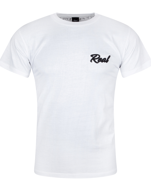 White 3D Real Tee