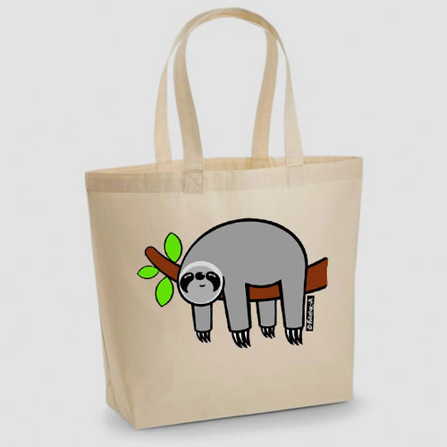 'Grey Sloth' Maxi Tote