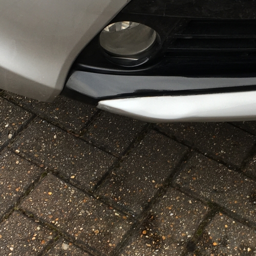 Toyota Prius "mashed" front lower bumper sill