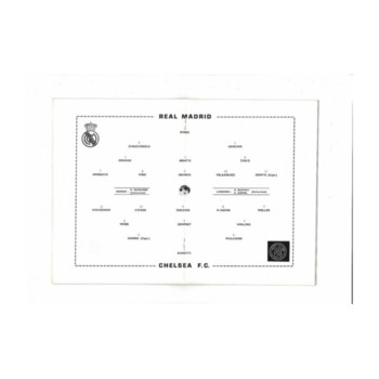 1971 Chelsea v Real Madrid European Cup Winners Cup Final Football Programme