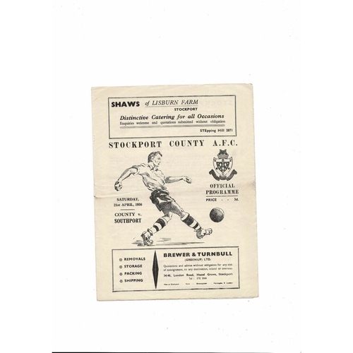 Southport Away Football Programmes