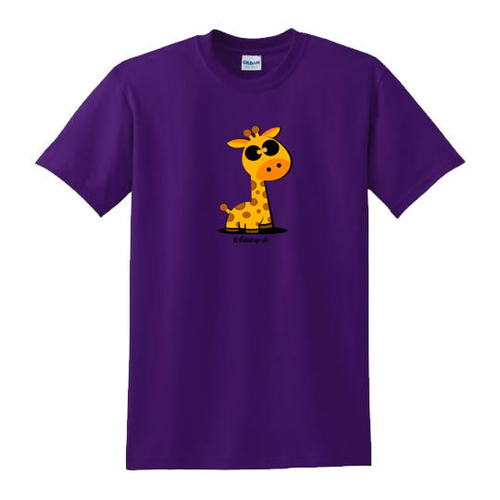 'Cute Giraffe' Adults Tee