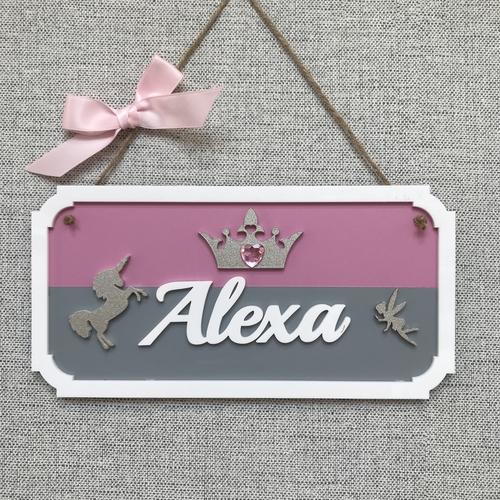 Unicorn & Fairy Door Plaque