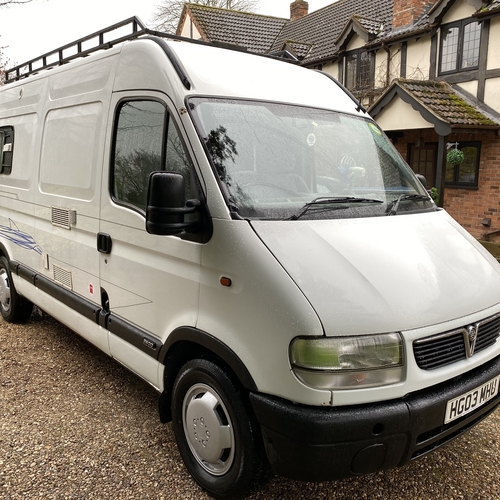 2003 Vauxhall Movano 2.2DTi MWB Camper Van 2 Berth Great Value £4995 PX to Clear
