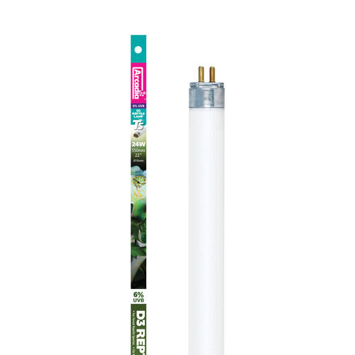 Arcadia D3 Reptile T5 Lamp, 6% UVB, 56cm (22"), 24 Watts