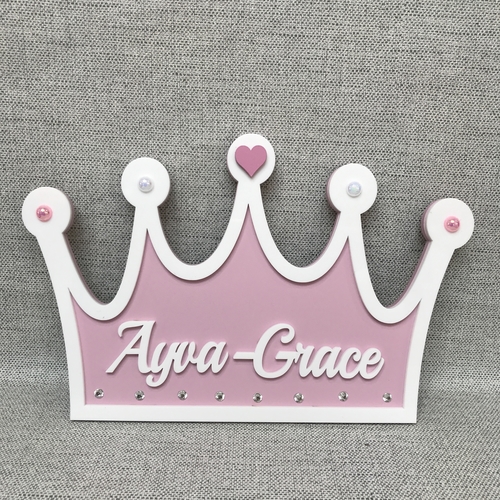 Princess / Prince crown door plaque
