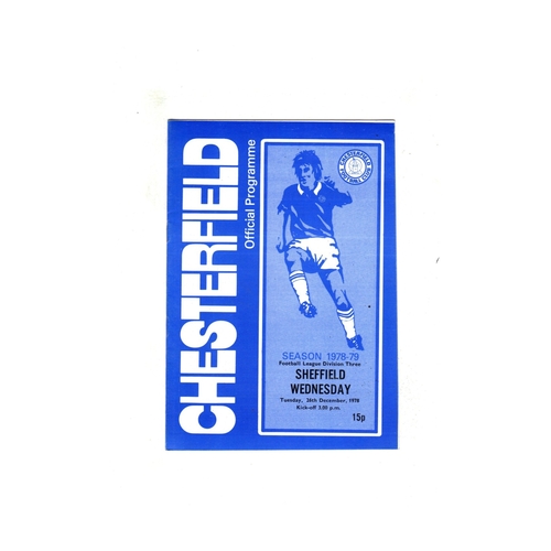 Chesterfield Home Football Programmes