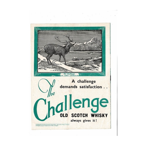 1950 Scotland v Northern Ireland Football Programme Autographed