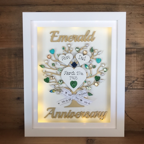 Emerald wedding frame