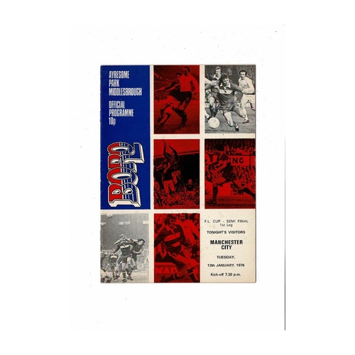 League Cup Semi Final Football Programmes