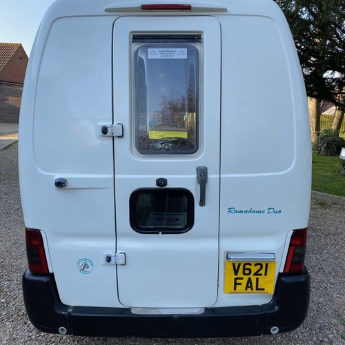 Romahome Duo 1.9D 1999 (V)reg Citroen Berlingo 78k miles 1 Owner 12 years
