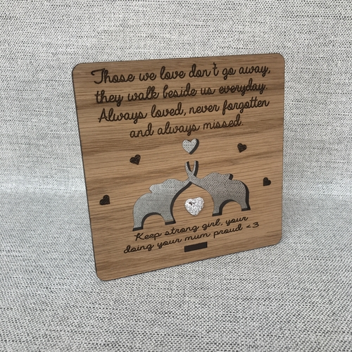 Elephant Remembrance / Condolence plaque