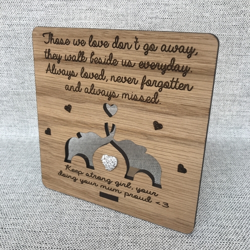 Elephant Remembrance / Condolence plaque