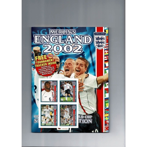 Merlin England World Cup 2002 sticker Album - Complete