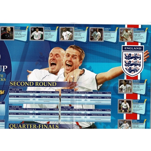 Merlin England World Cup 2002 sticker Album - Complete