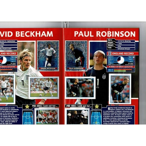 Merlin England World Cup 2006 sticker Album + Binder Complete