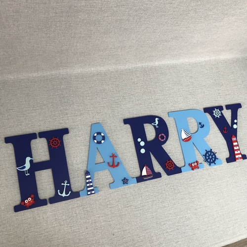 NAUTICAL  THEME letters