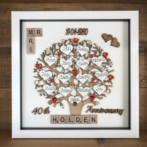 XL Wedding Anniversary Frame
