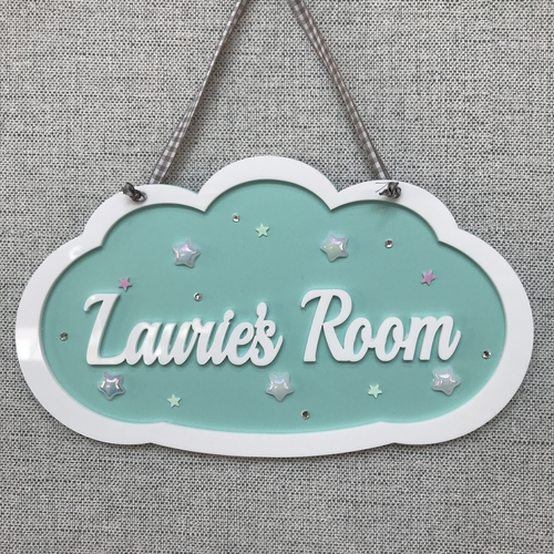 Girls CLOUD door sign