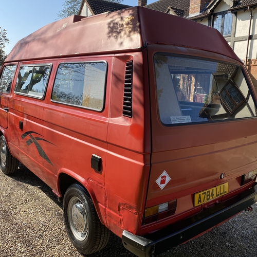 1984 Transporter T25 Left Hand Drive LHD Camper Van Classic 2 Berth