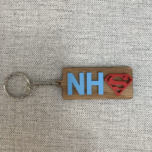 NHS SUPERHERO KEYRING