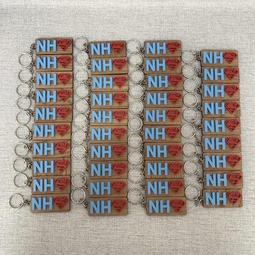 NHS SUPERHERO KEYRING