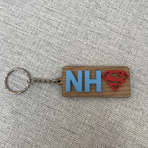 NHS SUPERHERO KEYRING